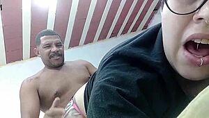 Transei com a minha sogra lésbica e gozei na boca dela