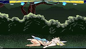 Fairyfighting tiki and tiki engage in pussy licking leading to orgasm compilation