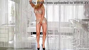 Nikki Benz Strips Off Her Outfit
