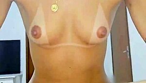 Tanned Stepsister Sits on My Cock Really Hot!