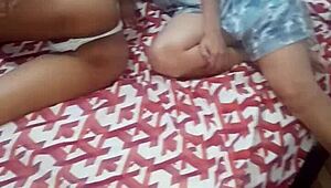 amateurs fat latina and lesbian neighbor arrive at my house for real sex, she fucks me good pt1