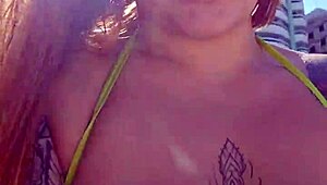 guys can't stop staring at me on the beach