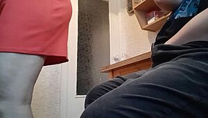 Masturbating in clothes to avoid stepmom