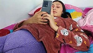 rosibel the stepdaughter most desired by her stepfather takes off the condom so that it ends up inside her pussy