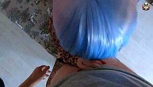 She gave a pov blowjob then got fucked and cumshot