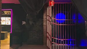 wow, this bar has panties hanging from the ceiling 😏