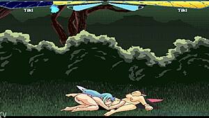 Fairyfighting tiki and tiki engage in pussy licking leading to orgasm compilation