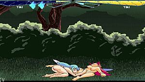 Fairyfighting tiki and tiki engage in pussy licking leading to orgasm compilation