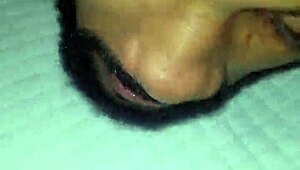 Brown Girl Receiving Oral Attention