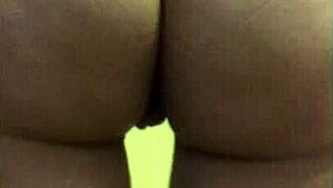 Latina with dildo in her sexy ass