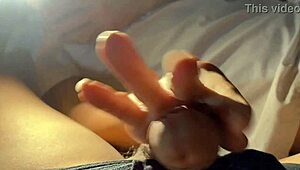 asian vietnamese girl masturbates alone