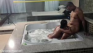 Latina Teen Novinha Da Favela Sentando Firme On Big Black Cock.