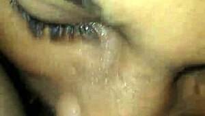 Brown Girl Receiving Oral Attention