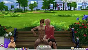 Dangerous Blowjob Performed Outdoors In The Park