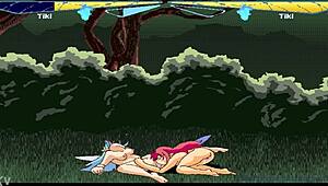 Fairyfighting tiki and tiki engage in pussy licking leading to orgasm compilation