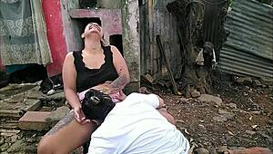 horny manicurist returns for public sex