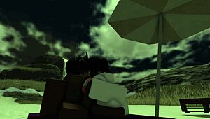 Bitch getting blacked in the beach with creampie.