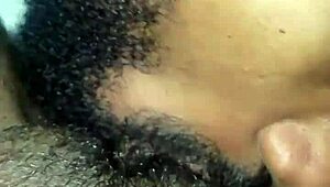 Brown Girl Receiving Oral Attention