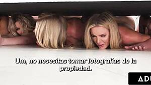 lucky landlord surprises with pussy stack fuck of 5 slutty milfs