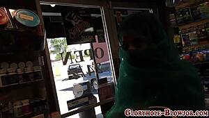 Arab Babe Sucks Black Rod