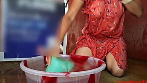 Devar Pounds Bhabhi Hard in Office Bathroom