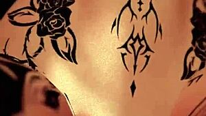 this trans girl rides a dildo in vr and cums hard