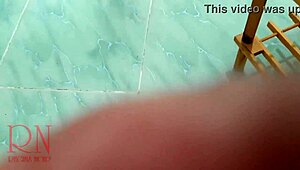 Regina Noir poses for double pussy show