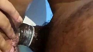 Black guy eats my pussy and fists it deep in public