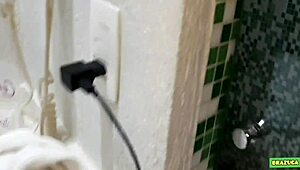 Behind the scenes with nymph duda pimentinha preparing for porn!