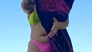 guys can't stop staring at me on the beach