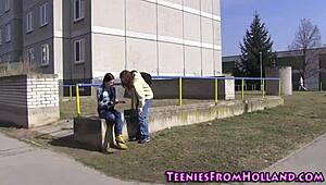 Petite Teen 18+ Lesbian Snatch Fingering And Oral Masturbation!