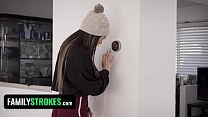 big titted stepsister almost gets caught fucking stepbrother