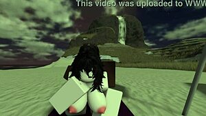 Bitch getting blacked in the beach with creampie.