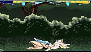 Fairyfighting tiki and tiki engage in pussy licking leading to orgasm compilation