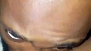 Brown Girl Receiving Oral Attention