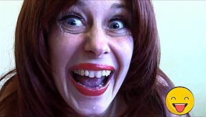 horny fetish queen with tongue action