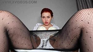 Fucked an impudent teacher and cum on her glasses