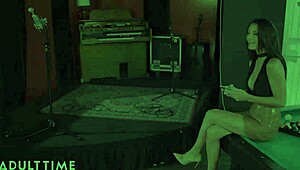 Adult time features milf silvia saige secretly with sound guy charles dera.