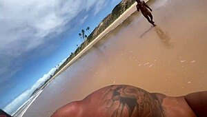 Me and my friend stripped bikini on Bahia beach and fucked all guys there.