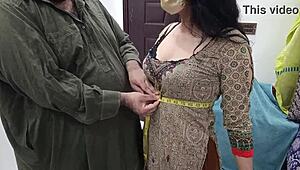 Pakistani beautiful girl at tailor shop, what are you looking for?