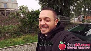 Pov pickups ► outdoor ◄ naughty teen 18+ lullu gun got banged in car by stranger german full scene