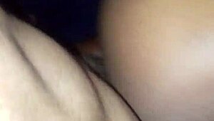 Pounding that fat ass with a massive black cock in doggystyle position.