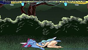 Fairyfighting tiki and tiki pussy licking orgasm compilation 2x