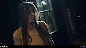 Josephine Jackson becomes horny lesbian from alien parasite.