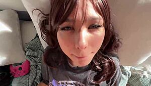 mini girl enjoys passionate quickie at home