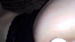 This sexy brunette amateur is exploring wild anal fun with toys in her homemade setup