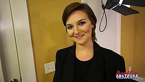 petite brunette cutie kylie sucks cock and gets pink pussy fucked