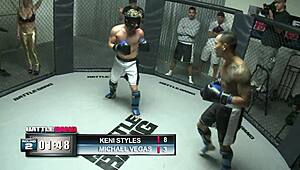 engaging in activity in a mma ring