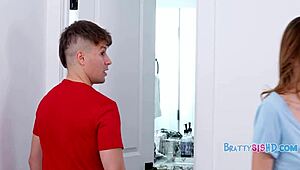 stepsister sets rules for pov fucking but breaks them with big cock.