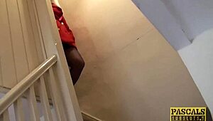 Summer Ray smashed by master in garage